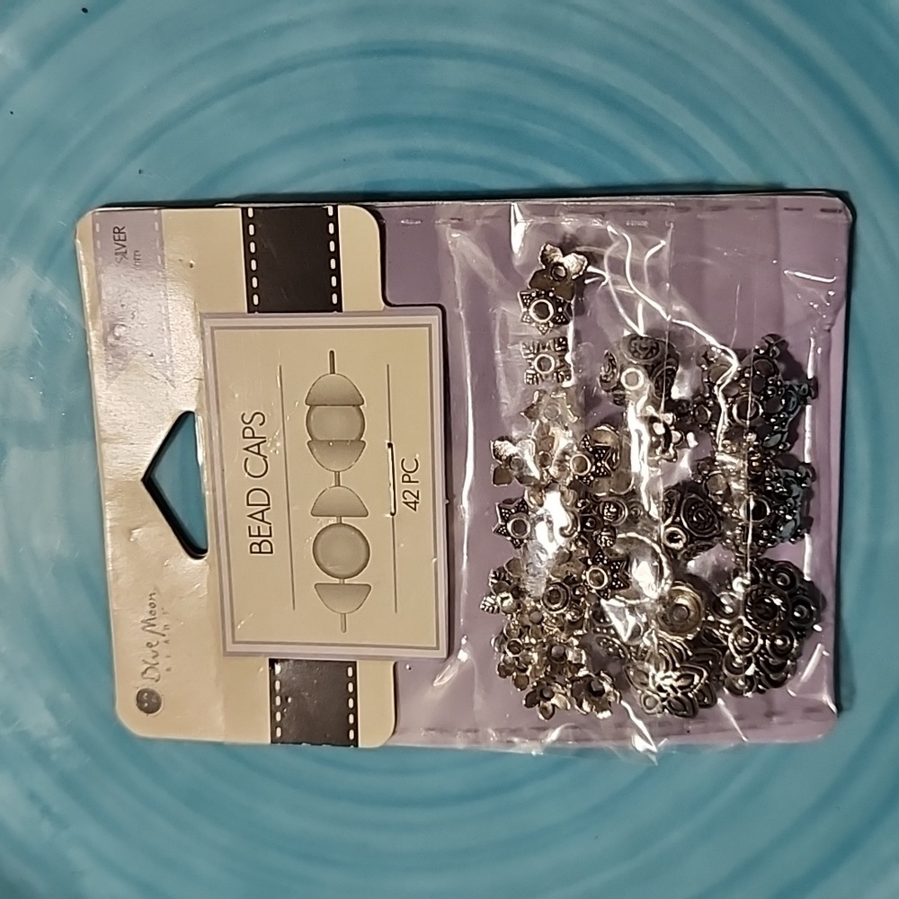 BEAD CAPS ANTIQUE SILVER 6-16 MM